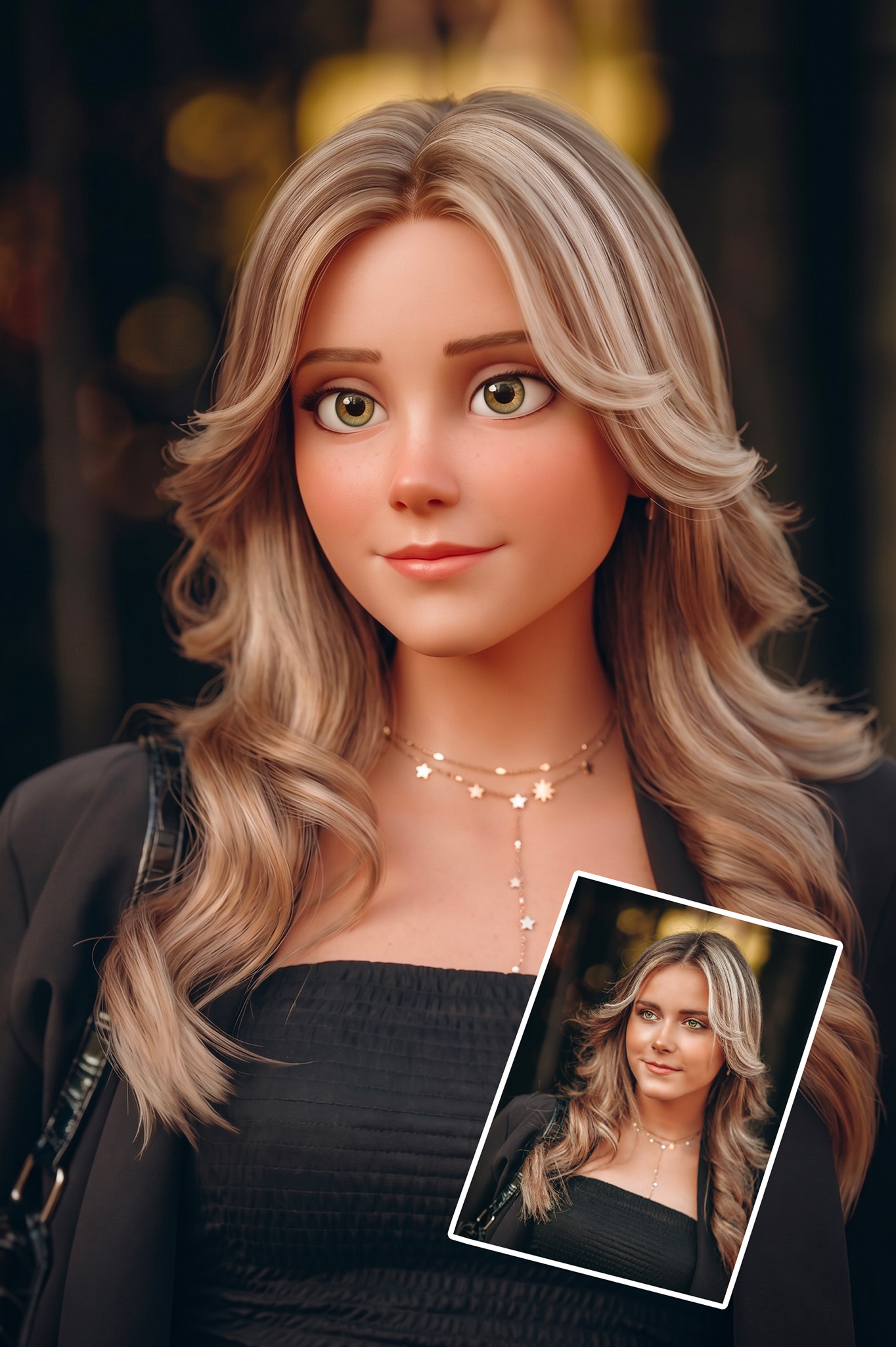 Portrait pixarisé